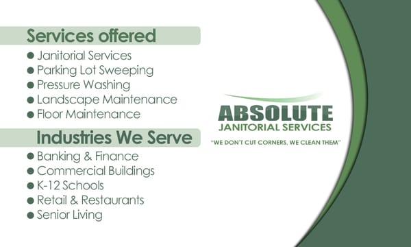 Services we offer