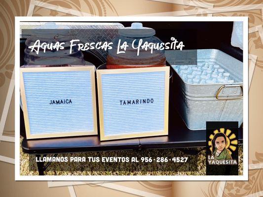 Aguas Frescas made daily at La Yaquesita