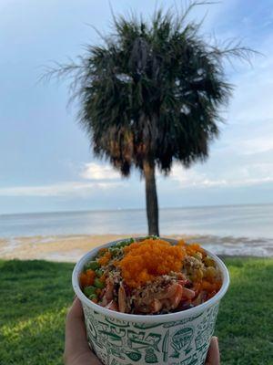 Squid poke bowl