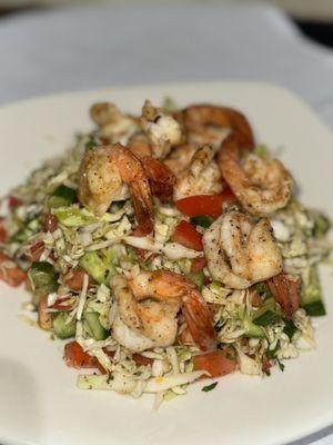 Cabbage salad with shrimp!