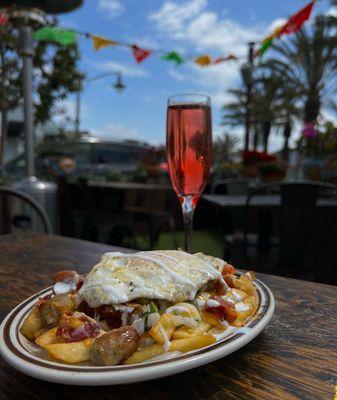 Breakfast Fries w a $4 Mimosa !