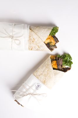 A wheat or flour lavash wrap, if you are on the go!