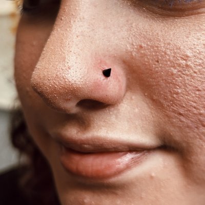 Nostril piercing by Maria