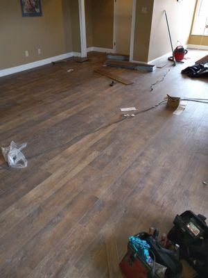 Laminate floating wood floors