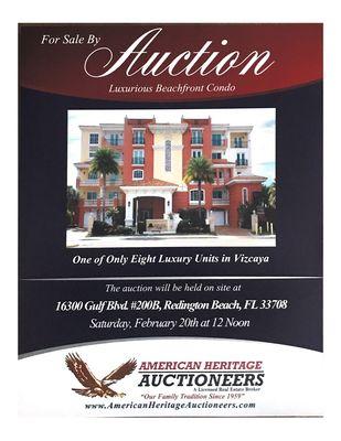 WATERFRONT LUXURY CONDO For Sale By AUCTION