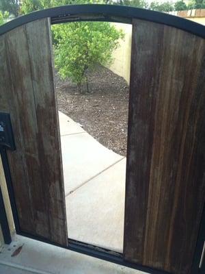 wood in the iron door fell out 6 weeks after installation!!