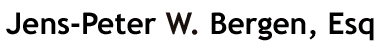 Jens-Peter W. Bergen Attorney