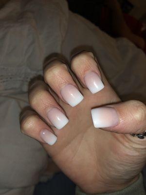 solar white & pink ombre by leon !