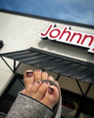 Black French Gel Polish