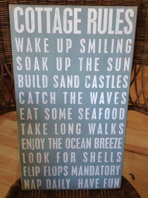 Cottage rules: