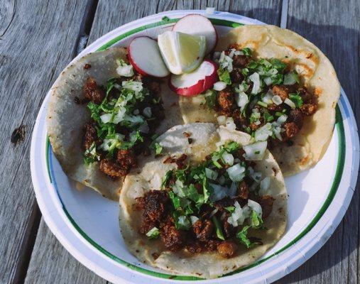 tacos with all kinds of fresh grilled meat