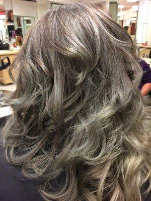 Gray & Silver Metallic is great for covering gray!