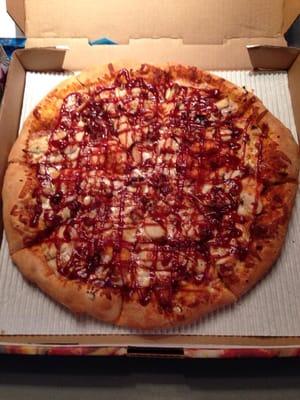 BBQ chicken pizza