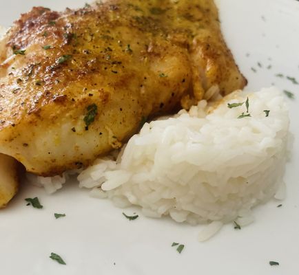 Baked Tilapia & Jasmine Rice