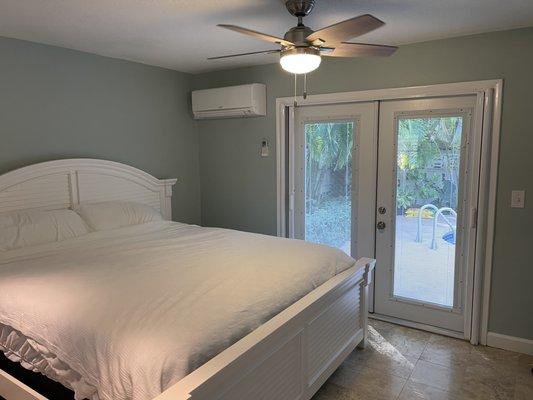 Bedroom, new paint,  trim, ceiling,  walls.