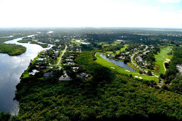 Marina and golf course