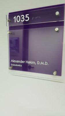 Alexander Hakim, D.M.D.
 Endodontics