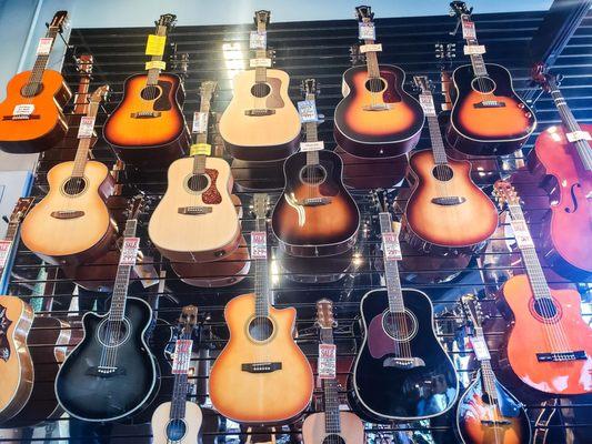 Acoustic guitar selection