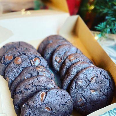 Double Chocolate Chip Cookies.