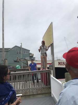 Fun pirate girl explaining to us what to expect and the adventure we had coming!