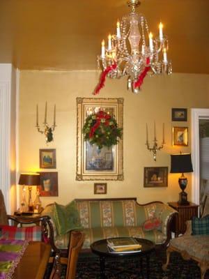 Gold metallic dining room, West Chester, PA