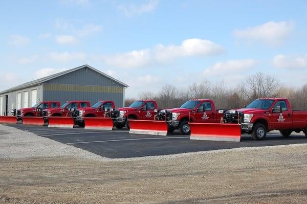 Snow plow and removal services.