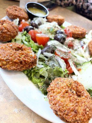 A great Falafel Plate. So fluffy and delicious