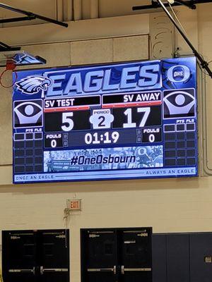 Large digital score Board