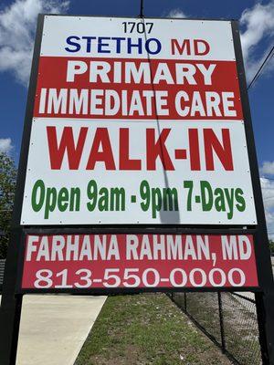 Primary care walk in clinic open late