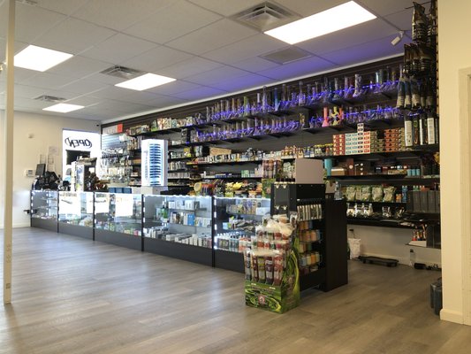 Inside the smoke shop