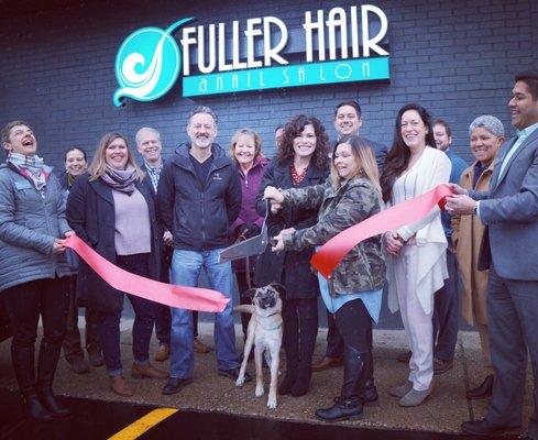 Day 1...Many more to come! Congrats to the amazing team at FULLER HAIR & NAIL SALON on their Ribbon Cutting & Grand Opening...March 6, 2018!