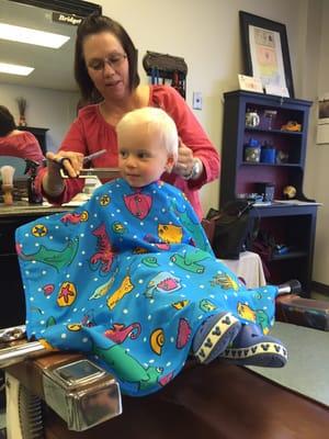 My sons first haircut!