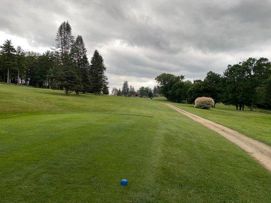 looking out at hole  9