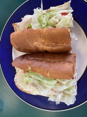 (Grilled) Chicken and Cheese Sub, with Lettuce and Tomatoes