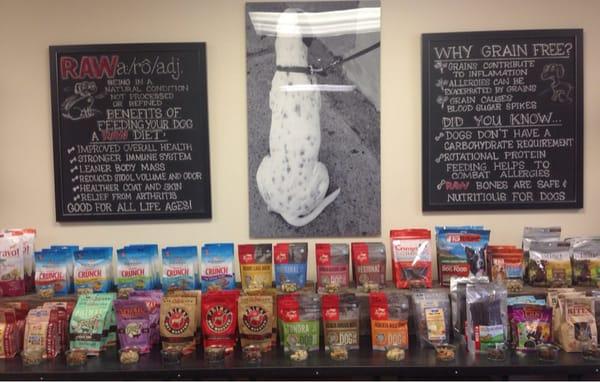 Info boards and treats