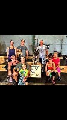 K-9 Rocky joined us for a WOD