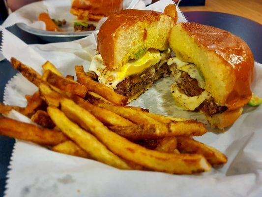 Big Daddy burger and fries