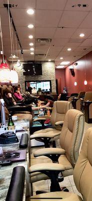 Luxury nails spa, beautiful interior! Professional services.