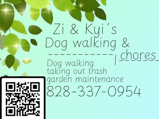 Zi & Kyi's Dog Walking And Chores