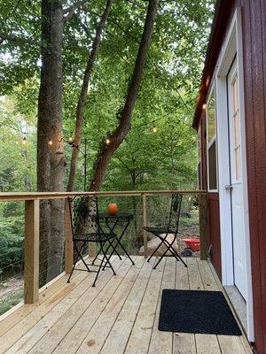 Delightful Back Deck View from Critter Cottage