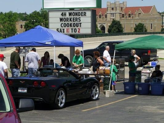 Typical cookout scene