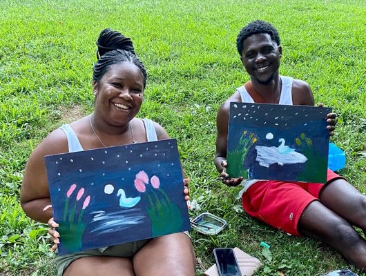 Couples that paint together - stay together!