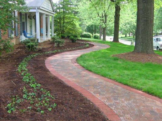 Enhance Your Home's Curb Appeal -
 Custom Paver Walk & Landscaping