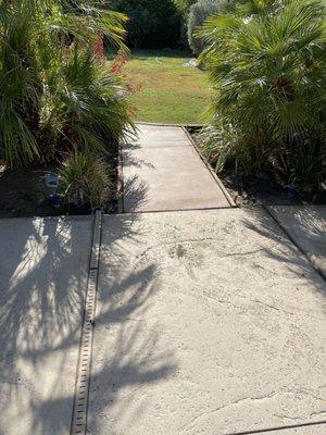 New Walkway between pool and grass