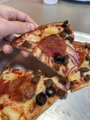 Gluten-free crust pizza