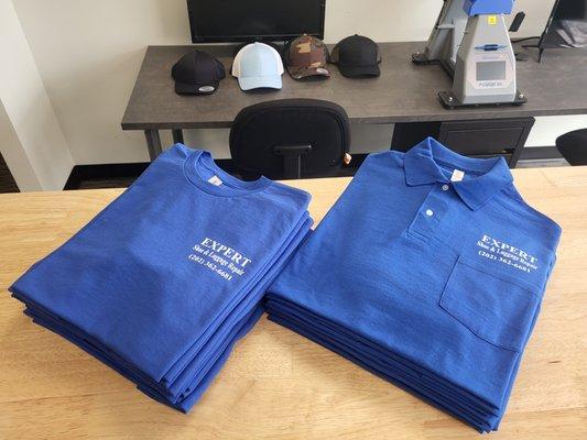 Work shirts for a DC luggage and shoe repair company.