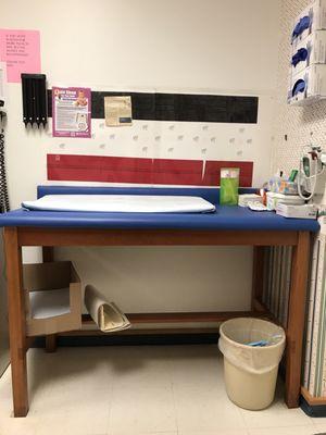 Kids changing table