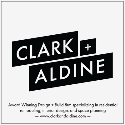 Clark + Aldine, Design + Build Logo