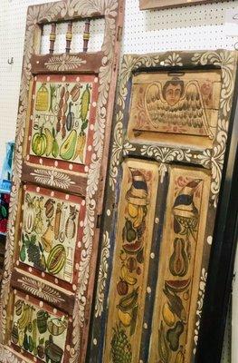 Inspiration with two hand painted doors