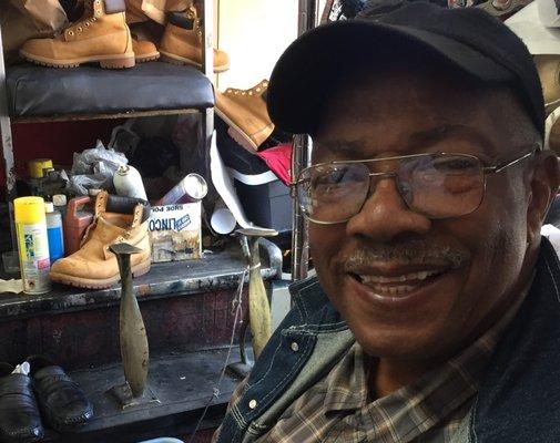 Fifty year proprietor of Shine King, James Cole, says he's trained 60 % of Chicago's shoe shine workers. Great stories, repeat customers.